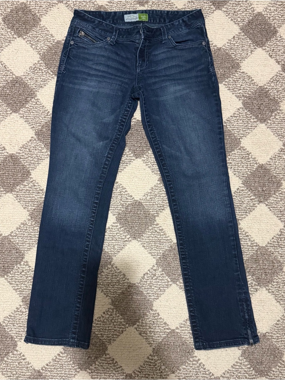 Aeropostale Women's Dark Indigo Skinny Jeans